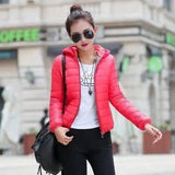 Lovemi -  Winter coat with padded cotton hood WDown jacket LOVEMI RED M 