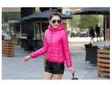 Lovemi -  Winter coat with padded cotton hood WDown jacket LOVEMI ROSE RED M 