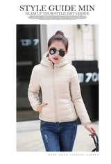 LOVEMI - Lovemi - Winter coat with padded cotton hood