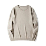 Lovemi -  Winter Long Sleeve Loose Round Neck Sweater Outerwear & Jackets Men LOVEMI Apricot XL 
