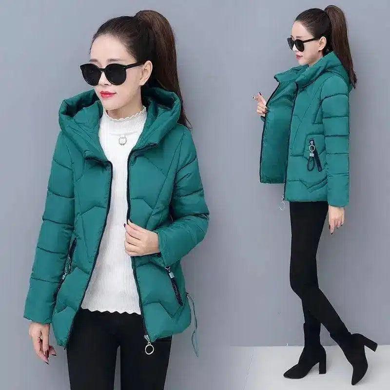 LOVEMI - Lovemi - Winter Style Short Cotton Jacket with Hood