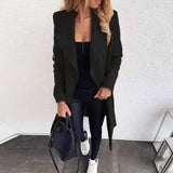 Lovemi -  Women Long Sleeve Jacket trench coat LOVEMI Black S 