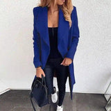 Lovemi -  Women Long Sleeve Jacket trench coat LOVEMI Blue S 