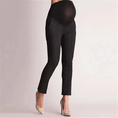 Women pull the belly to nurse trousers-Black-3