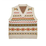 LOVEMI - Lovemi - Women's Knitted Vest Short Loose Sleeveless V-neck