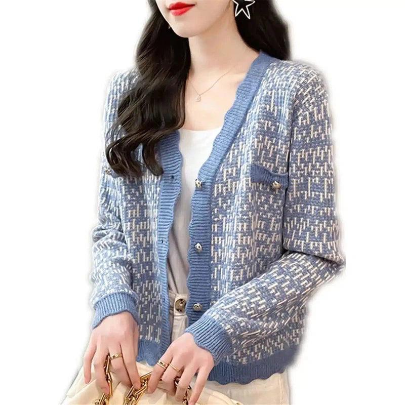 LOVEMI - Lovemi - Women's Korean Style Sweater Jacket Women's Short