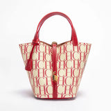 Luxury Brand Fashion Women's Handbag PVC Jacquard Texture-2