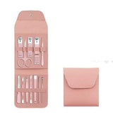 Make Up 16 Pcs Nail Clippers Nail Cutter Nail Scissors With-Pink-12