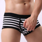 Men's Underwear Boxer Briefs Side Opening Boxer Briefs-Black-3