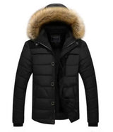 LOVEMI - Lovemi - Men's fur collar hooded cotton jacket