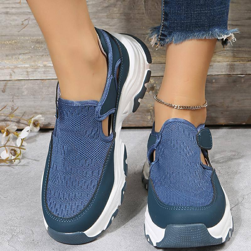 Mesh Sport Shoes Women Fashion Outdoor Flat Heel Round Toe-8