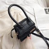 Mini Bags Korean Fashion Fashion One-shoulder Portable-Black-3