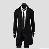 LOVEMI Outerwear & Jackets Men Black / 3XL Lovemi -  Korean Style Fashion Woolen Double-Breasted Trench Coat