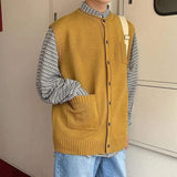 LOVEMI Outerwear & Jackets Men Yellow / L Lovemi -  Hong Kong style knitted sweater