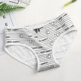Panties Cotton Stripes Dot Print Gril Briefs Female-Type 1-2