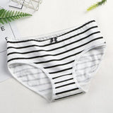 Panties Cotton Stripes Dot Print Gril Briefs Female-Type 4-4