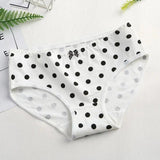 Panties Cotton Stripes Dot Print Gril Briefs Female-Type 3-6