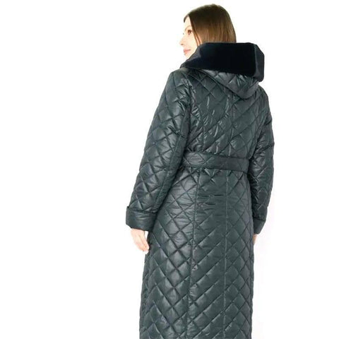 Parker Cotton-padded Jacket For Women Big Fur Collar-2