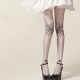 Personality spider stockings-Skin color-1