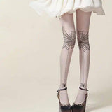 Personality spider stockings-Skin color-4
