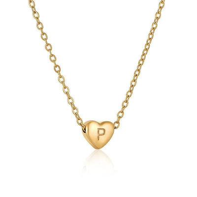 Ins Style Love Letter Necklace Women Stainless Steel Heart-shaped Niche Clavicle Chain Fashion Necklace-20