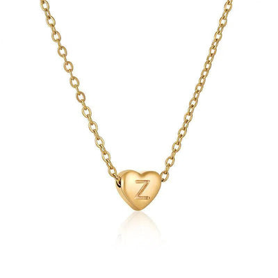 Ins Style Love Letter Necklace Women Stainless Steel Heart-shaped Niche Clavicle Chain Fashion Necklace-30