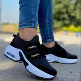 Platform Sneakers 2022 Fashion Casual Sports Shoes Women's-Black-3