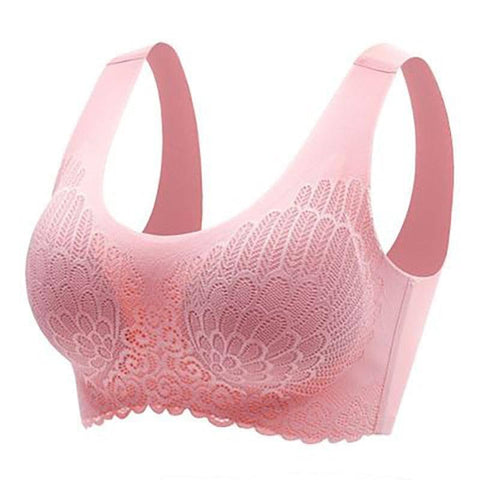 Plus Size Bra 3XL4XL Seamless Bras For Women Underwear BH-4.0-pink-5