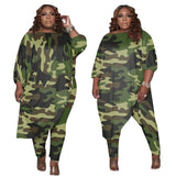 Plus-Size Camo Dress & Leggings Combo Fashion-3