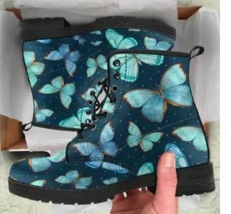 Printed high-top boots women-2