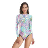 Printed swimsuit diving suit yoga suit jellyfish suit-3