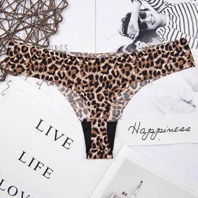 Rwear Tanga Panties Low-Rise Lingerie Panty Intimates Pcs Ac-Leopardprint-6