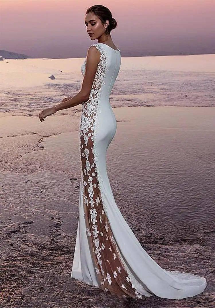 Se Xy Evening Dress Long Dress-White-7