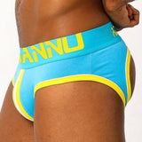 Sexy hollow buttocks boxer-Blue-2