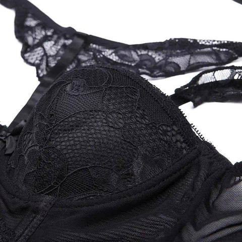 Sexy lace lingerie set-5