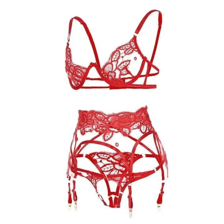 LOVEMI - Sexy lace sexy lingerie set