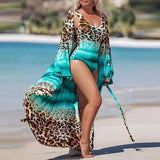 Sexy Leopard Swimwear Summer Women's Blouse Bikini-2