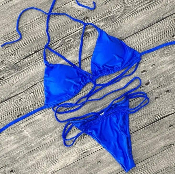 Strappy Bikini for Women-Sapphire-8