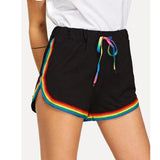 LOVEMI  Short black / L Lovemi -  Rainbow Shorts