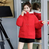 Short Down Coat Loose Korean Style-11