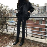 Short Korean Style Loose Student Plus Size Slimming Jacket-4