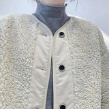Short Lamb Hair Loose All-match Stitching Fur Short Coat-4