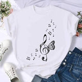 Short Sleeve Butterfly Bow Sweet Flower Fashion Summer Women-19