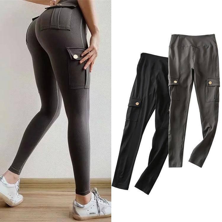 Skinny slim high elastic gym pants-3