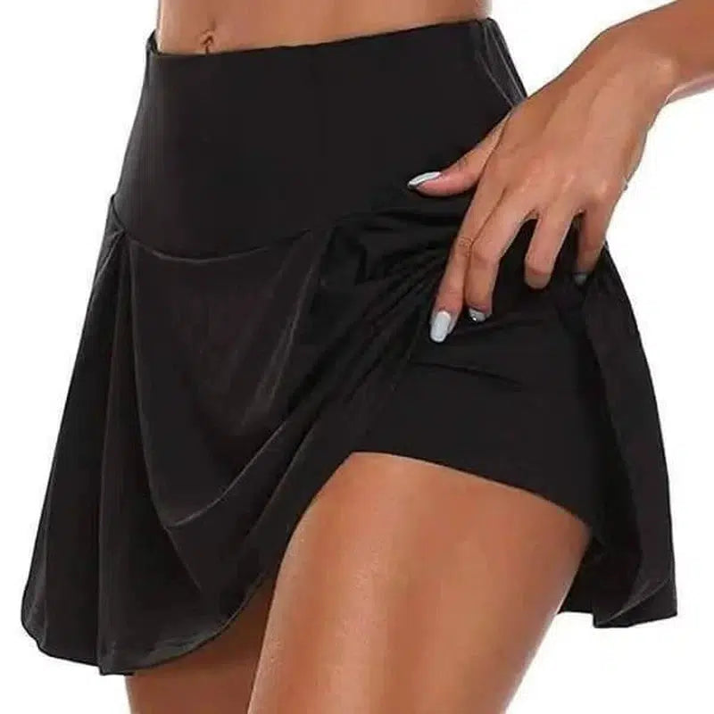 LOVEMI - Lovemi - Skirted Biker-Shorts Scrunch Cycling Butt Marathon