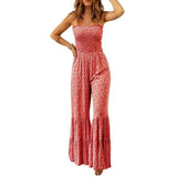 Spaghetti Strap High Waist Jumpsuit For Women 0 LOVEMI  LC6411667P203 XS 