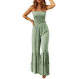 Spaghetti Strap High Waist Jumpsuit For Women 0 LOVEMI  LC6411667P1109 XS 