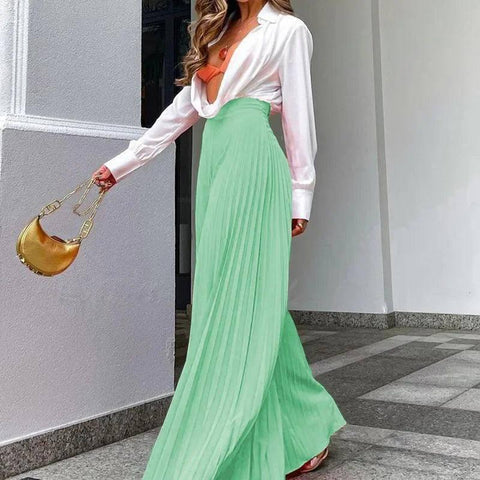 Spring Autumn Women's Clothing Solid Color Fashion Elegant-6