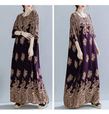 Spring Ethnic Style Plus Size Women's Cotton Silk Robe Loose-9