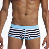 Striped men's boxer-Lightblue-5